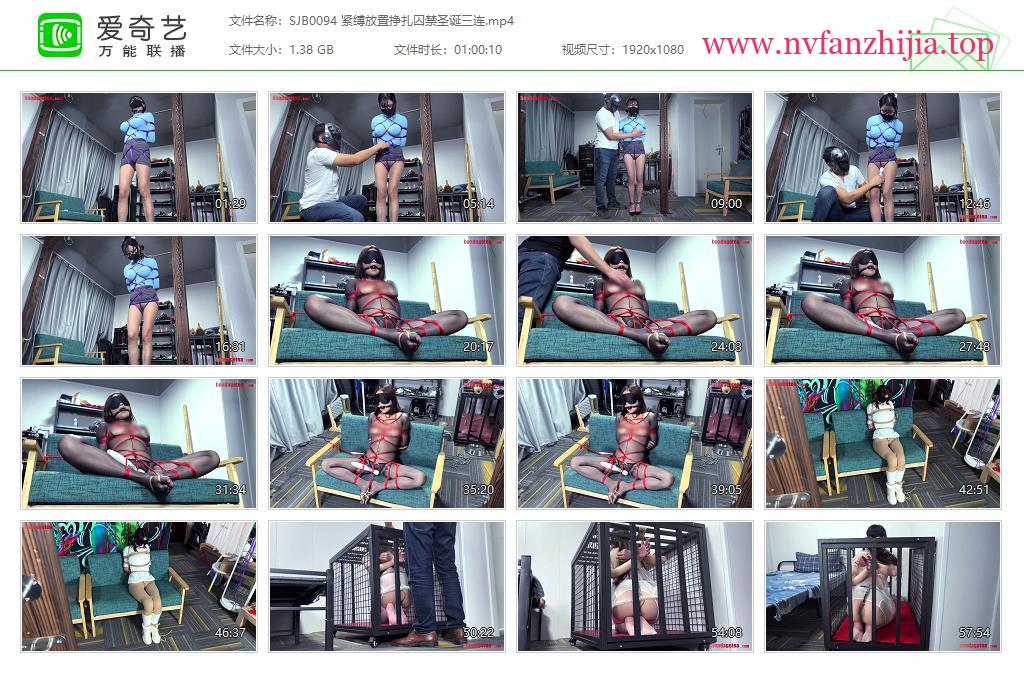 BondageTea绳精病_紧缚放置挣扎囚禁圣诞三连