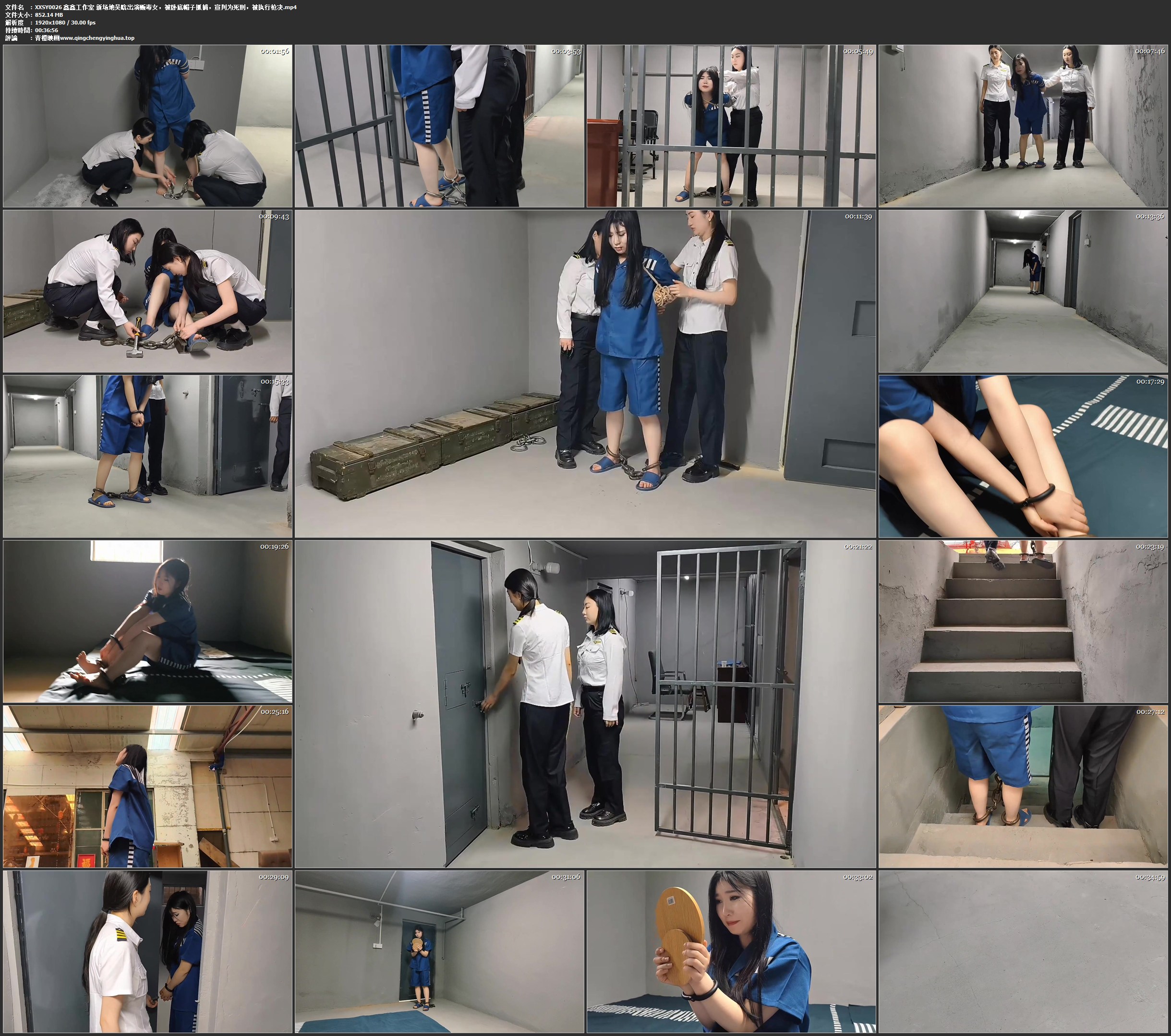 鑫鑫工作室 新场地吴晗出演贩毒女，被卧底帽子抓捕，宣判为死刑，被执行枪决