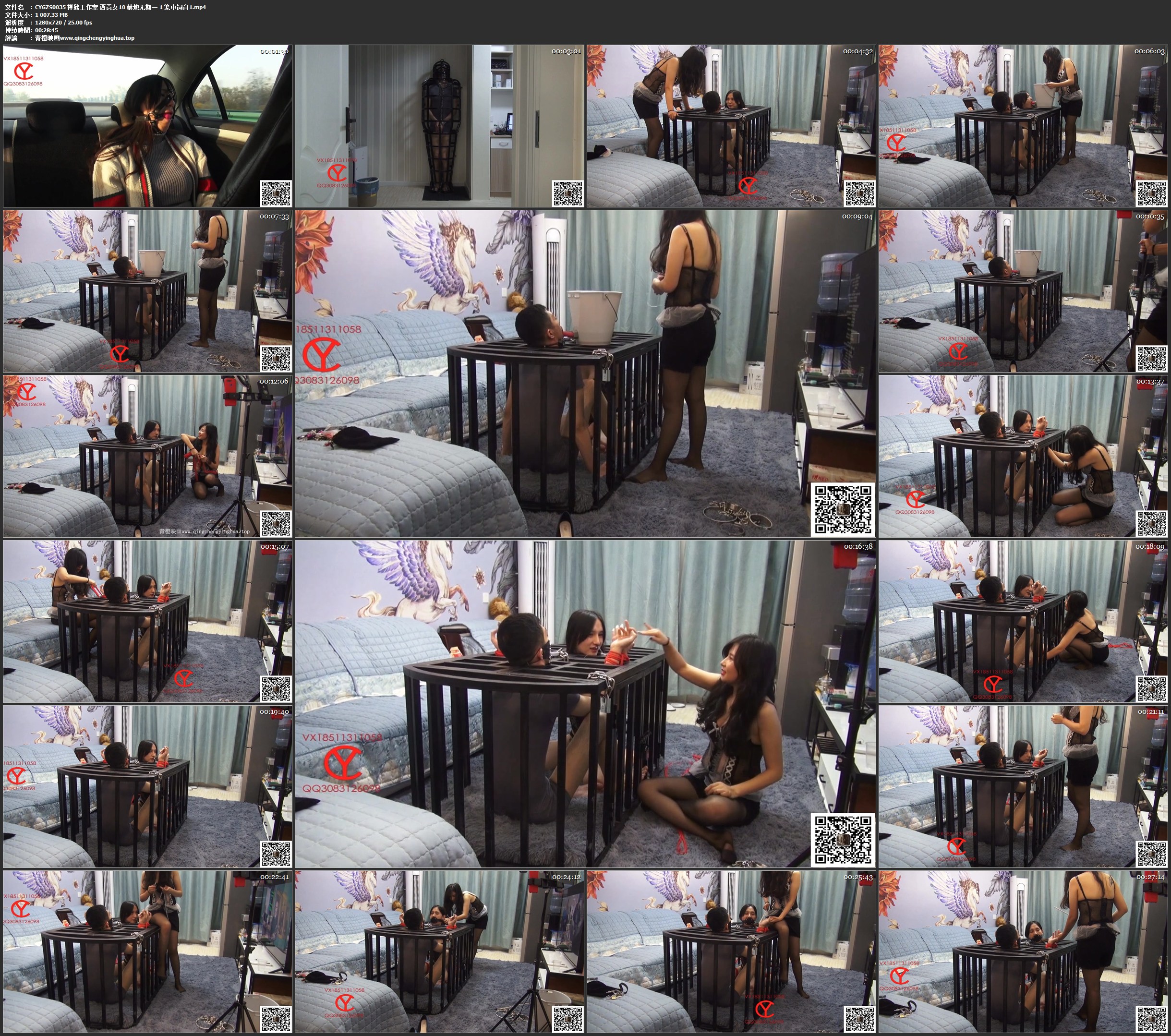 禅狱工作室 西贡女10 禁地无期一 1 笼中饲育1