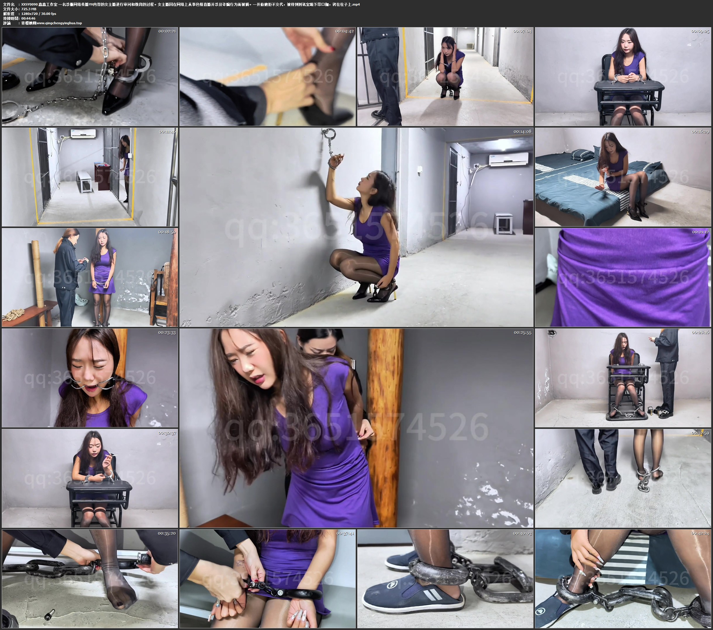 鑫鑫工作室 一名涉嫌网络传播YH内容的女主播进行审问和教育的过程