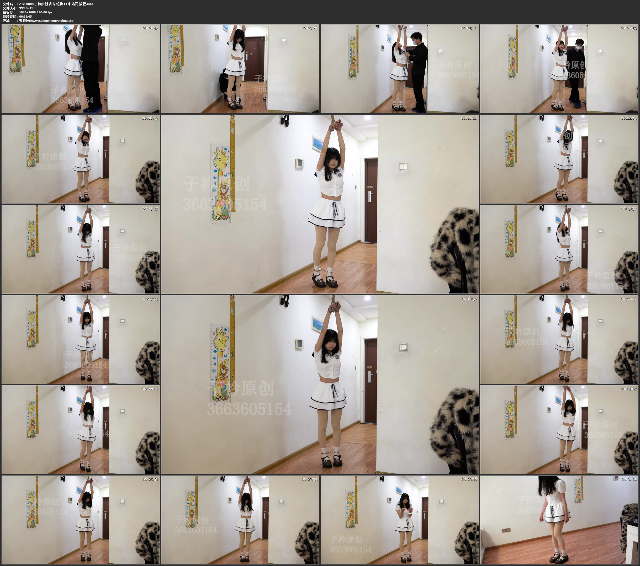 子衿原创 青青 镣铐 口球 站罚 放置