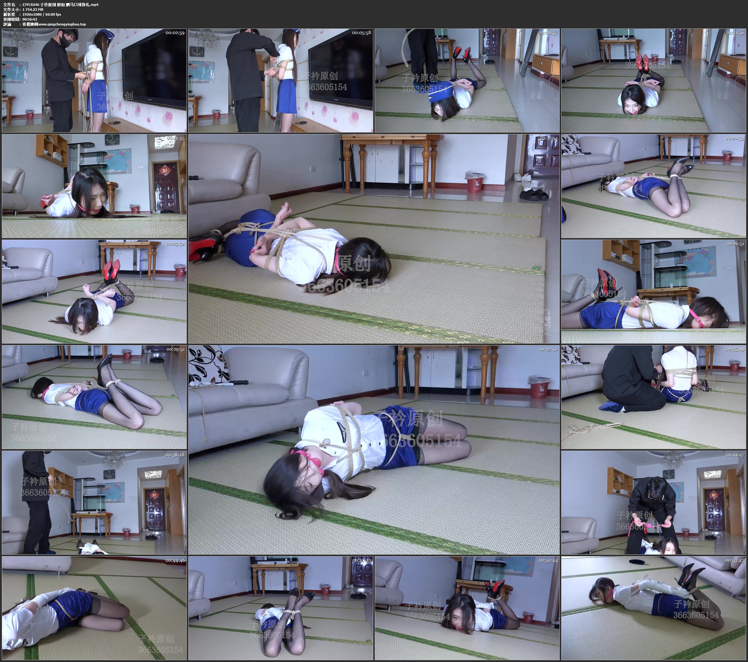 子衿原创 妍如 驷马口球挣扎