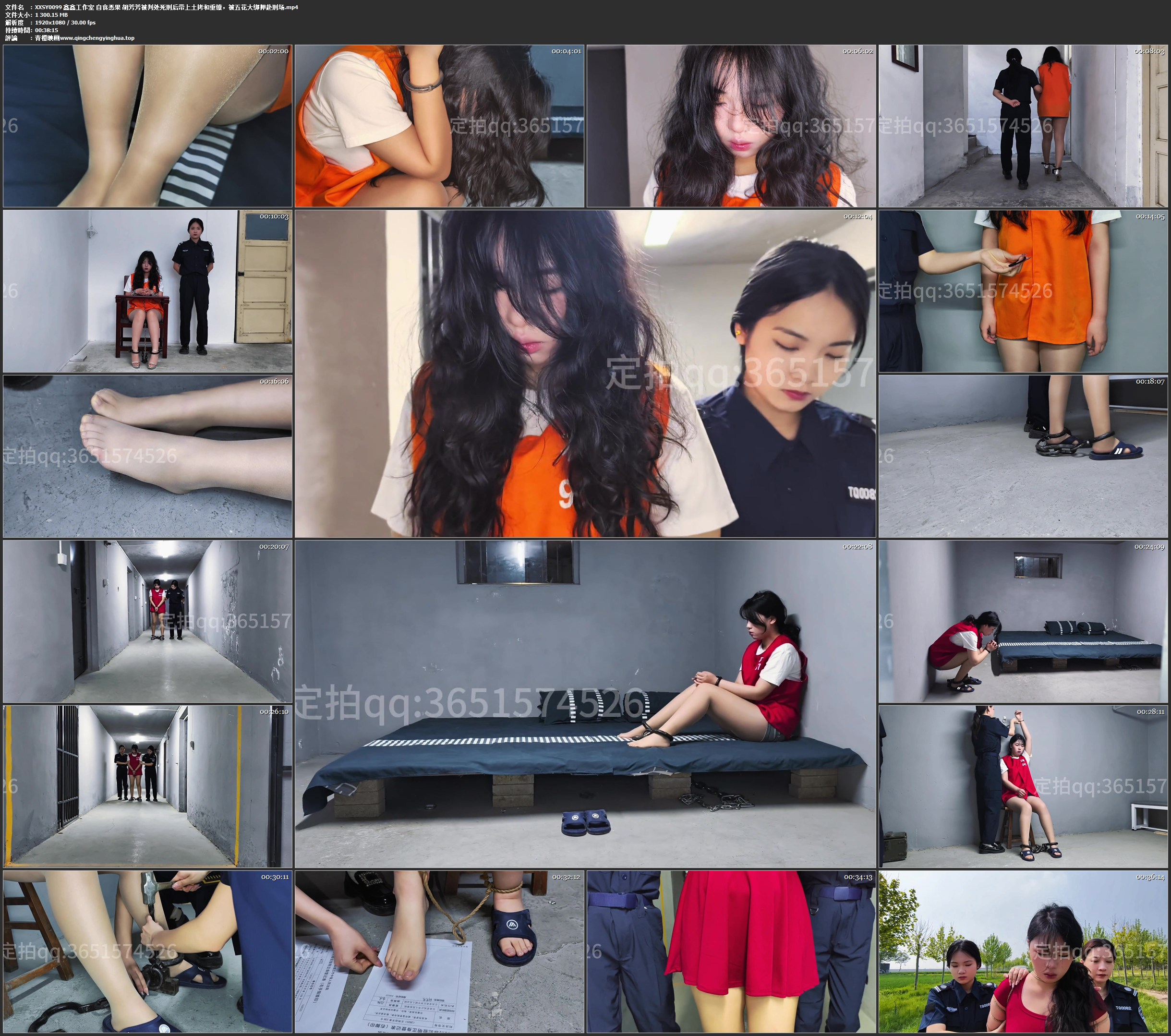 鑫鑫工作室 自食恶果 胡芳芳被判处死刑后带上土拷和重镣，被五花大绑押赴刑场